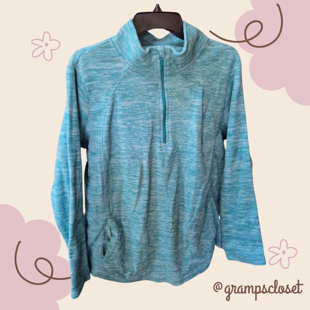 St. John's Bay Aqua Quarter Zip